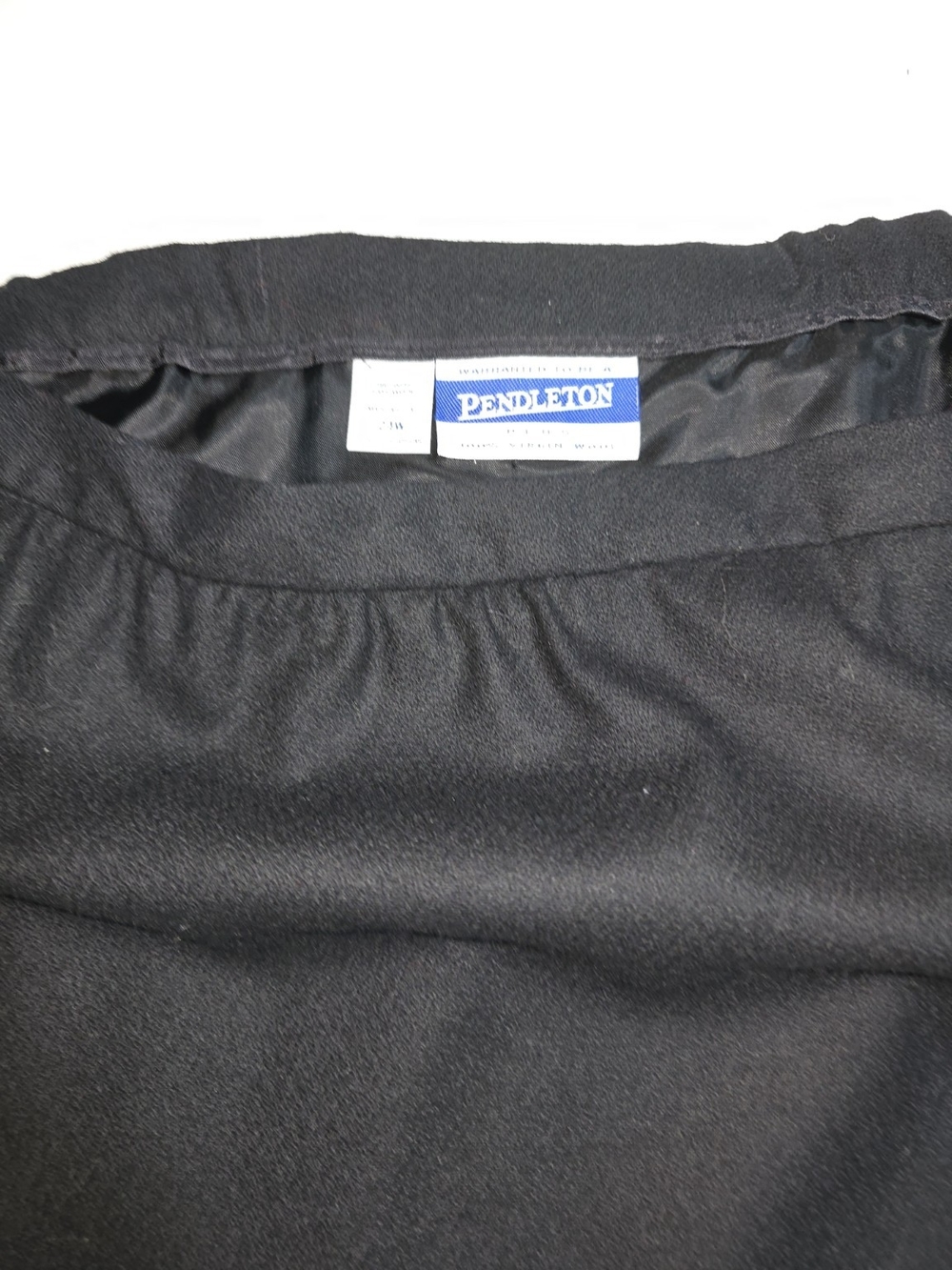 Pendleton Black Wool Skirt